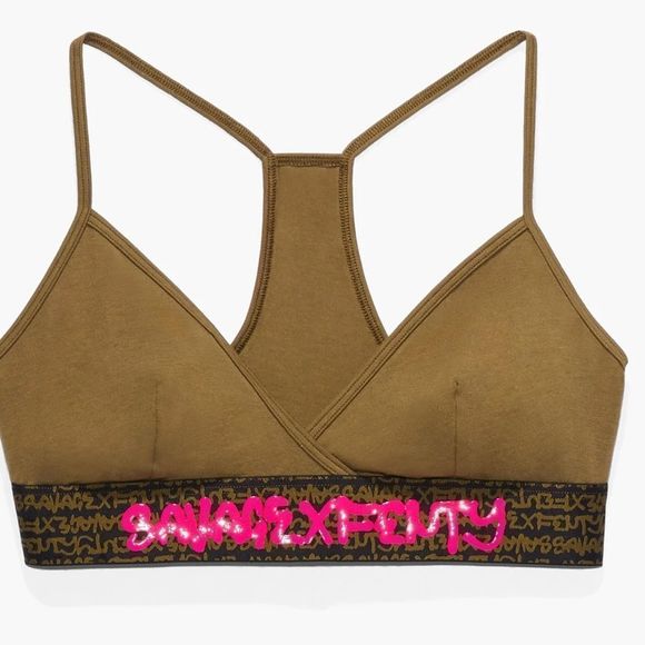 Savage Fenty Forever Savage Bralette military olive NWT Size XL & 1X - Picture 2 of 9